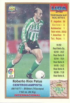 1997-98 Mundicromo Sport Las Fichas de La Liga #72 Roberto Rios Back