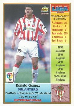 1997-98 Mundicromo Sport Las Fichas de La Liga #313 Ronald Gomez Back