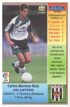 1997-98 Mundicromo Sport Las Fichas de La Liga #376 Carlos Back