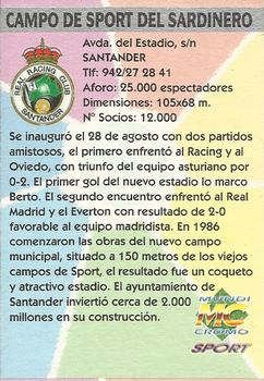 1997-98 Mundicromo Sport Las Fichas de La Liga #265 Campos de Sport de El Sardinero Back