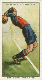 1934 Player's Hints On Association Football #11 The Long Throw In, Front
