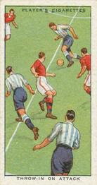 1934 Player's Hints On Association Football #12 Throw In on Attack, Front