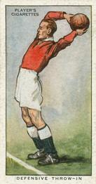 1934 Player's Hints On Association Football #13 Defensive Throw In, Front