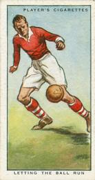 1934 Player's Hints On Association Football #17 Letting the Ball Run, Front