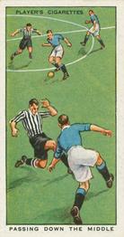 1934 Player's Hints On Association Football #28 Passing Down the Middle, Front