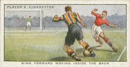 1934 Player's Hints On Association Football #33 Wing Forward Moving Inside the Back, Front