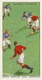 1934 Player's Hints On Association Football #39 Backs Marking Wing Forwards, Front