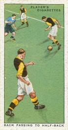 1934 Player's Hints On Association Football #40 Back Passing to Half Back, Front