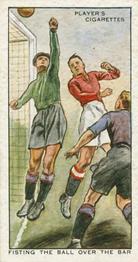 1934 Player's Hints On Association Football #46 Fisting the Ball over the Bar, Front