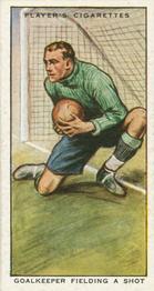 1934 Player's Hints On Association Football #47 Goalkeeping Fielding a Shot, Front