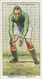 1934 Player's Hints On Association Football #49 Receiving a Penalty Front
