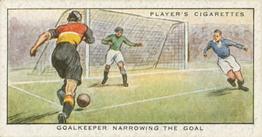 1934 Player's Hints On Association Football #50 Goalkeeper Narrowing the Goal. Front