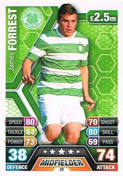 2013-14 Topps Match Attax Scottish Premiership #29 James Forrest Front
