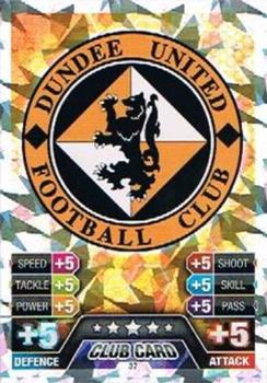 2013-14 Topps Match Attax Scottish Premiership #37 Dundee United Club Badge Front