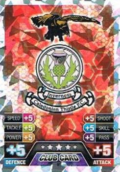 2013-14 Topps Match Attax Scottish Premiership #91 Inverness CT Club Badge Front
