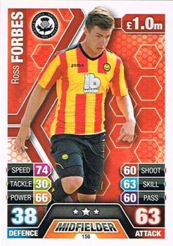 2013-14 Topps Match Attax Scottish Premiership #156 Ross Forbes Front