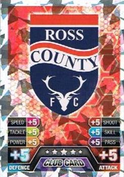 2013-14 Topps Match Attax Scottish Premiership #163 Ross County FC Club Badge Front