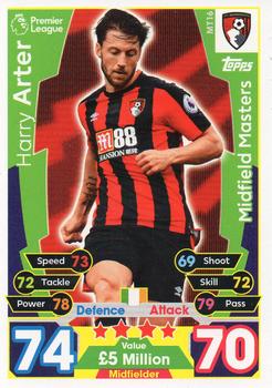 2017-18 Topps Match Attax Premier League - Mega Tin Exclusives : Midfield Masters #MT16 Harry Arter Front