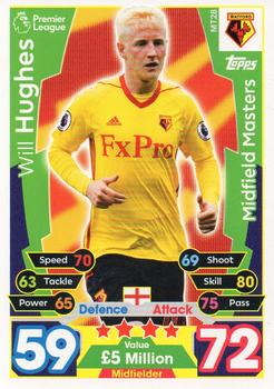 2017-18 Topps Match Attax Premier League - Mega Tin Exclusives : Midfield Masters #MT28 Will Hughes Front