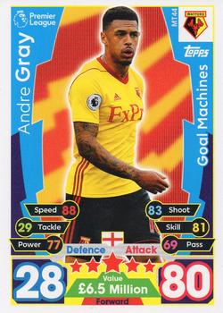 2017-18 Topps Match Attax Premier League - Mega Tin Exclusives : Goal Machines #MT44 Andre Gray Front