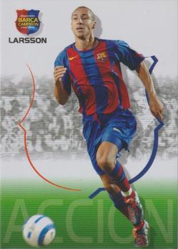 2004-05 Panini Megacracks Barca Campeón / Campió #46 Larsson Front