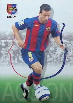 2004-05 Panini Megacracks Barca Campeón / Campió #47 Giuly Front