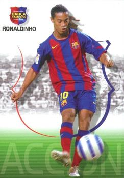 2004-05 Panini Megacracks Barca Campeón / Campió #49 Ronaldinho Front