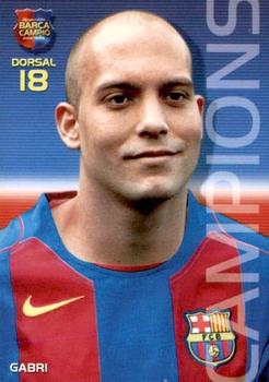 2004-05 Panini Megacracks Barca Campeón / Campió #28 Gabri Front