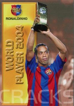 2004-05 Panini Megacracks Barca Campeón / Campió #92 Ronaldinho Front
