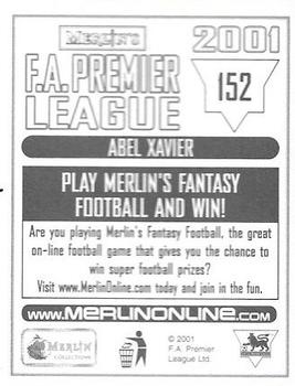2000-01 Merlin F.A. Premier League 2001 #152 Abel Xavier Back