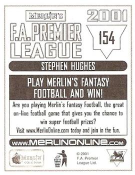 2000-01 Merlin F.A. Premier League 2001 #154 Stephen Hughes Back