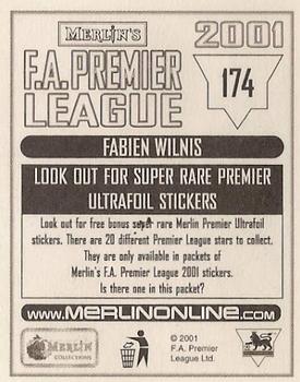 2000-01 Merlin F.A. Premier League 2001 #174 Fabian Wilnis Back