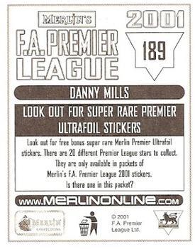 2000-01 Merlin F.A. Premier League 2001 #189 Danny Mills Back