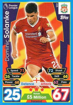 2017-18 Topps Match Attax Premier League Extra #U31 Dominic Solanke Front