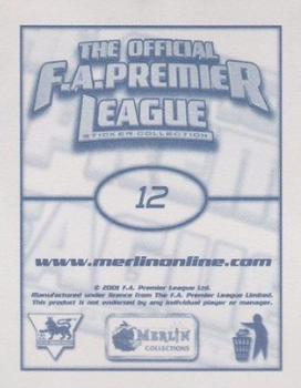 2001-02 Merlin F.A. Premier League 2002 #12 Junichi Inamoto Back