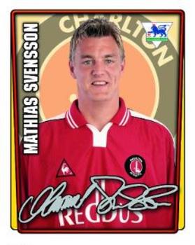 2002 Merlin's F.A. Premier League #102 Mathias Svensson Front