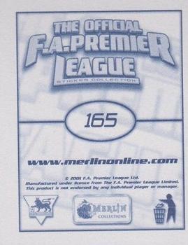 2001-02 Merlin F.A. Premier League 2002 #165 Edwin Van Der Sar Back