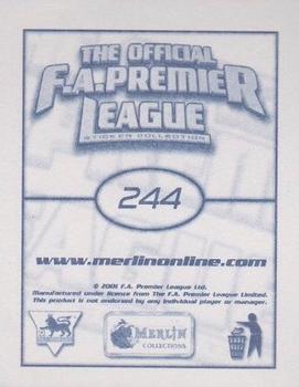 2001-02 Merlin F.A. Premier League 2002 #244 Stephen McPhail Back