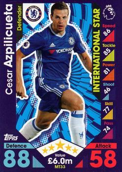 2016-17 Topps Match Attax Premier League - Mega Tin Exclusives #MT33 Cesar Azpilicueta Front