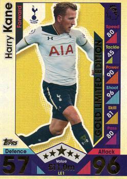2016-17 Topps Match Attax Premier League - Limited Edition Gold #LE1 Harry Kane Front
