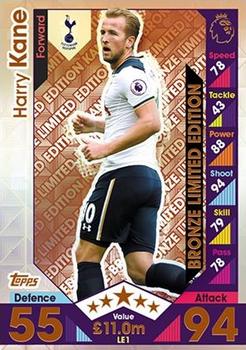 2016-17 Topps Match Attax Premier League - Limited Edition Bronze #LE1 Harry Kane Front