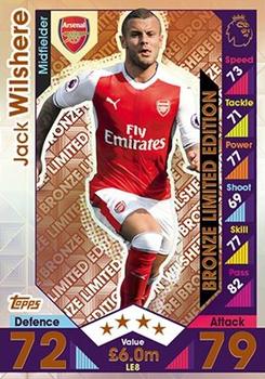 2016-17 Topps Match Attax Premier League - Limited Edition Bronze #LE8 Jack Wilshere Front