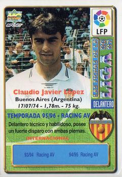 1996-97 Mundicromo Sport Las Fichas de La Liga - Ultima Hora #30 Lopez Back