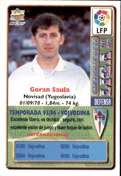 1996-97 Mundicromo Sport Las Fichas de La Liga - Ultima Hora #169 Saula Back