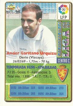 1996-97 Mundicromo Sport Las Fichas de La Liga - Ultima Hora #210 Garitano Back