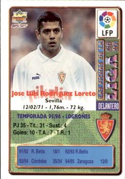 1996-97 Mundicromo Sport Las Fichas de La Liga - Ultima Hora #215 Loreto Back