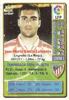 1996-97 Mundicromo Sport Las Fichas de La Liga - Ultima Hora #230 Jose Mari Back