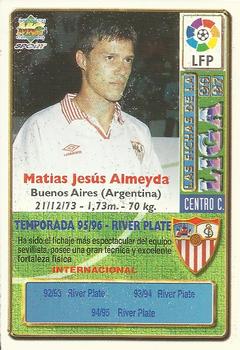 1996-97 Mundicromo Sport Las Fichas de La Liga - Ultima Hora #247 Almeyda Back