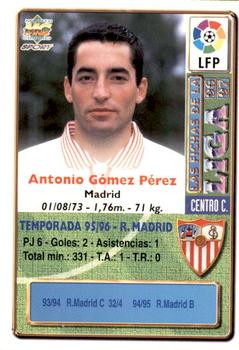 1996-97 Mundicromo Sport Las Fichas de La Liga - Ultima Hora #249 Gomez Back