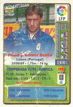 1996-97 Mundicromo Sport Las Fichas de La Liga - Ultima Hora #257 Paulo Bento Back
